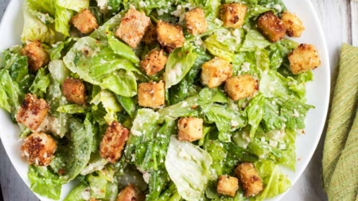 Herb Tofu Caeser Salad